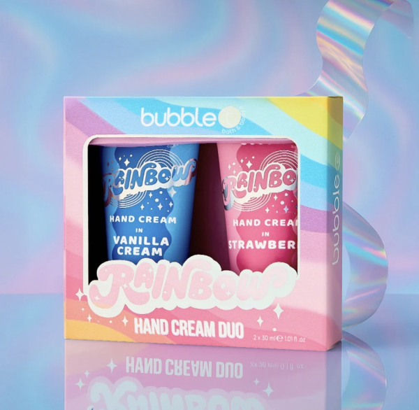 Regenbogen Handcreme Duo – Erdbeere & Vanillecreme